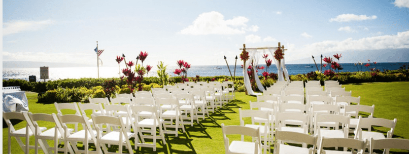 Maui beach wedding at the Royal Lahaina Resort in Hawaii