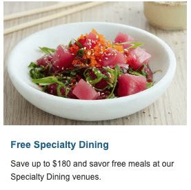 NCL Hawaii Cruise Specialty Dining