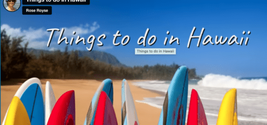 A beach with surfboards on it and the words " things to do in hawaii ".